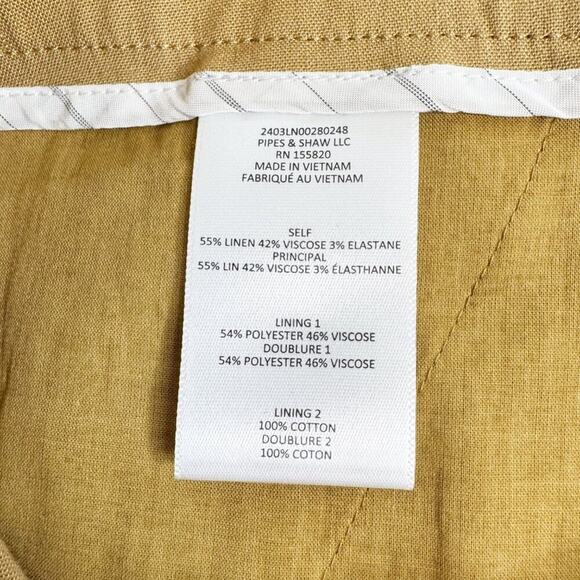 Veronica Beard Noemi Shorts | Desert Khaki Linen Blend | Size 6 | NWT $348 - Picture 12 of 14